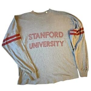 Stanford University Gray Long Sleeve Tee